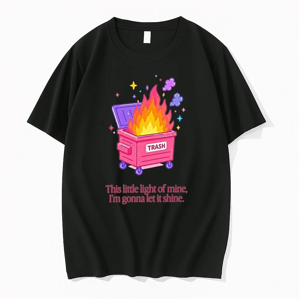 Trash Fire This Little Light Of Mine Im Gonna Let It - Adult & Kids T-Shirts, Sweatshirts & Hoodies apparel design preview 1