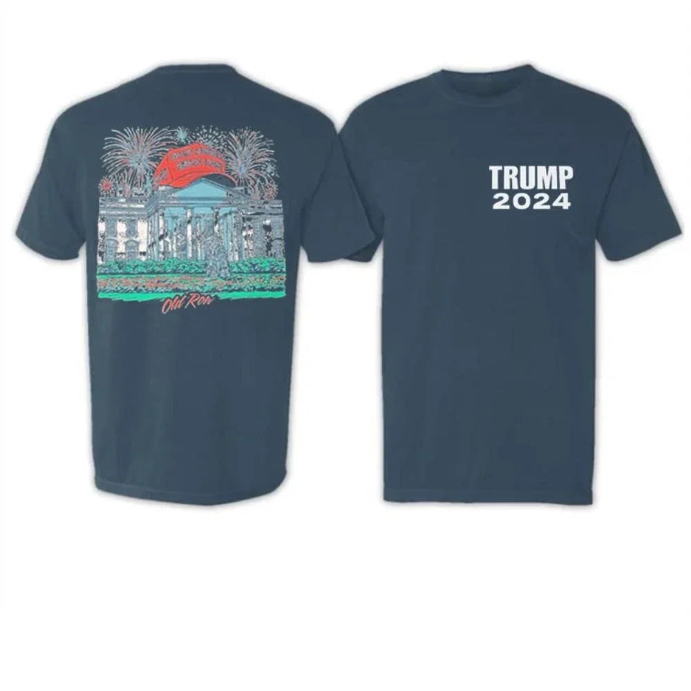Trump 2024 White House - Adult & Kids T-Shirts, Sweatshirts & Hoodies apparel design preview 1