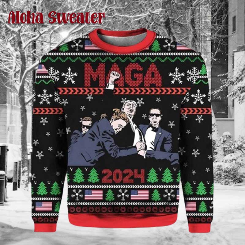 Trump Maga Ugly Christmas Sweater - Holiday Gift product image