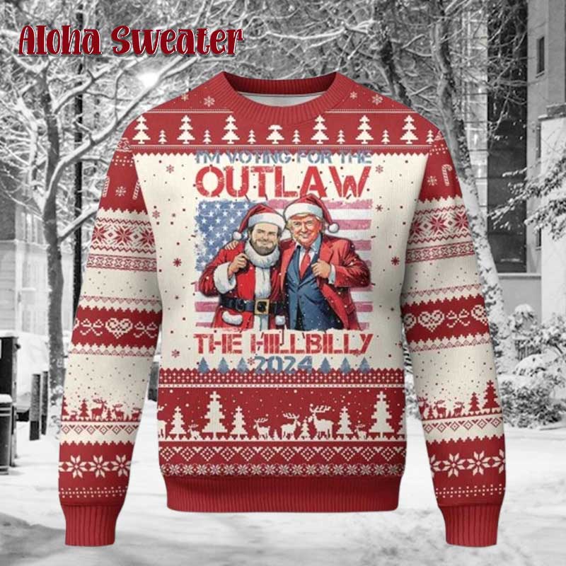 Trump Believe Me Verry Merry Really Terrific Ugly Christmas Sweater - Holiday Gift product image 3