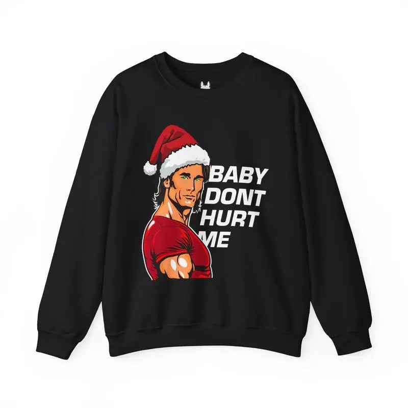 Santa Dont Hurt Me 100% Cotton Fabric Casual - Adult & Kids T-Shirts, Sweatshirts & Hoodies apparel design preview 1