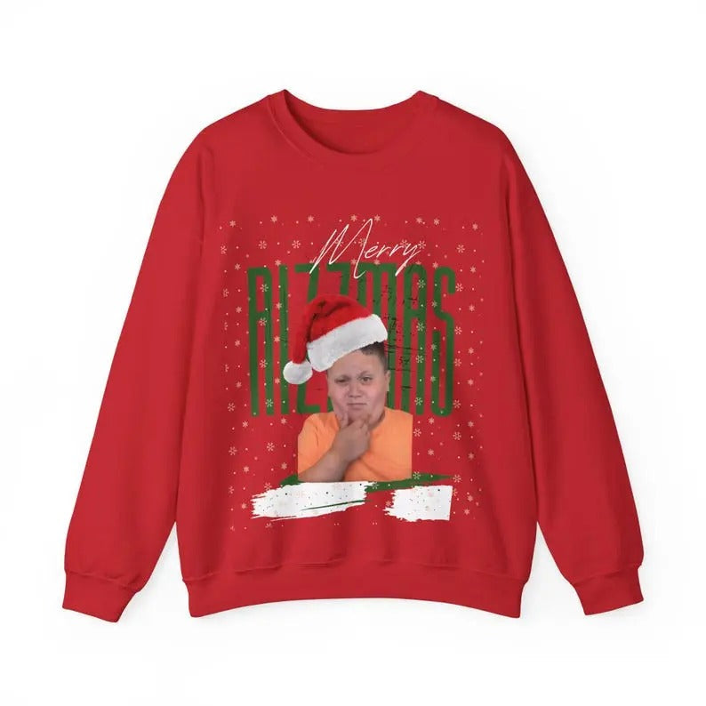 Merry Rizzmas Rizzler Jumper Festive Xmas Winter Cozy - Adult & Kids T-Shirts, Sweatshirts & Hoodies apparel design preview 1