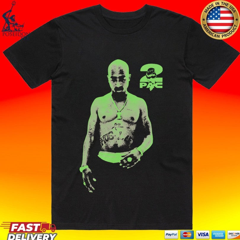 Tupac Shakur 2pac Thug Life Neon - Adult & Kids T-Shirts, Sweatshirts & Hoodies apparel design preview 1