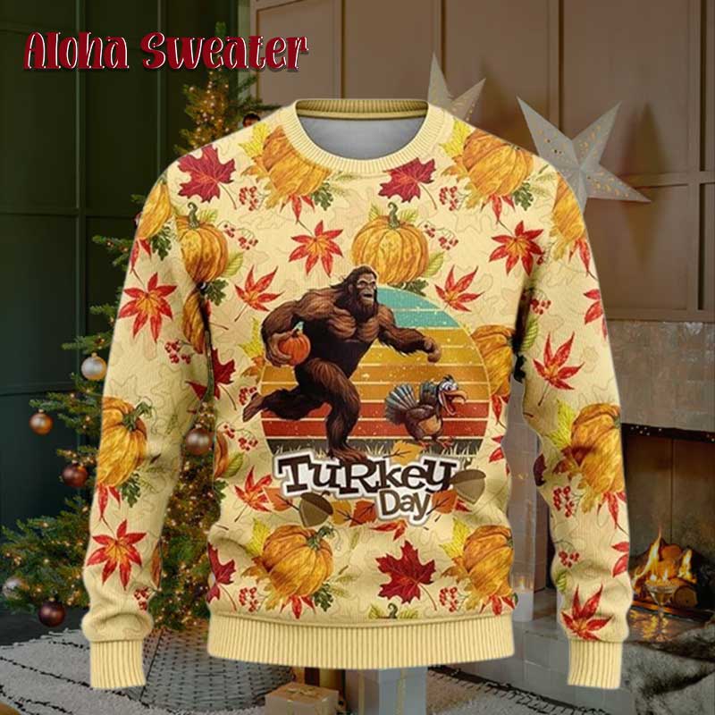 The Suits Bigfoot Christmas Tree Ugly Christmas Sweater - Holiday Gift product image 2