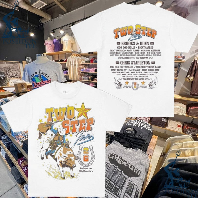 Two Step Inn Festival Bucking Bull Lineup - Adult & Kids T-Shirts, Sweatshirts & Hoodies apparel design preview 1