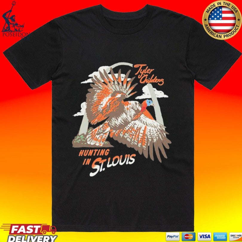 Tyler Childers Hunting In St. Louis Missouri Event - Adult & Kids T-Shirts, Sweatshirts & Hoodies apparel design preview 1