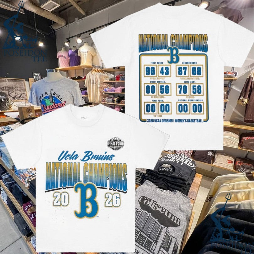 Ucla Bruins 2026 NCAA Women's Basketball National - Adult & Kids T-Shirts, Sweatshirts & Hoodies apparel design preview 1