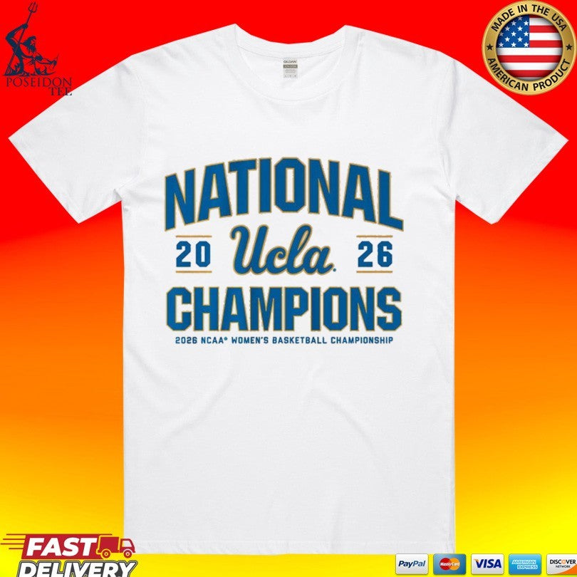 Ucla Bruins WBB 2026 National Champions NCAA Women's - Adult & Kids T-Shirts, Sweatshirts & Hoodies apparel design preview 1
