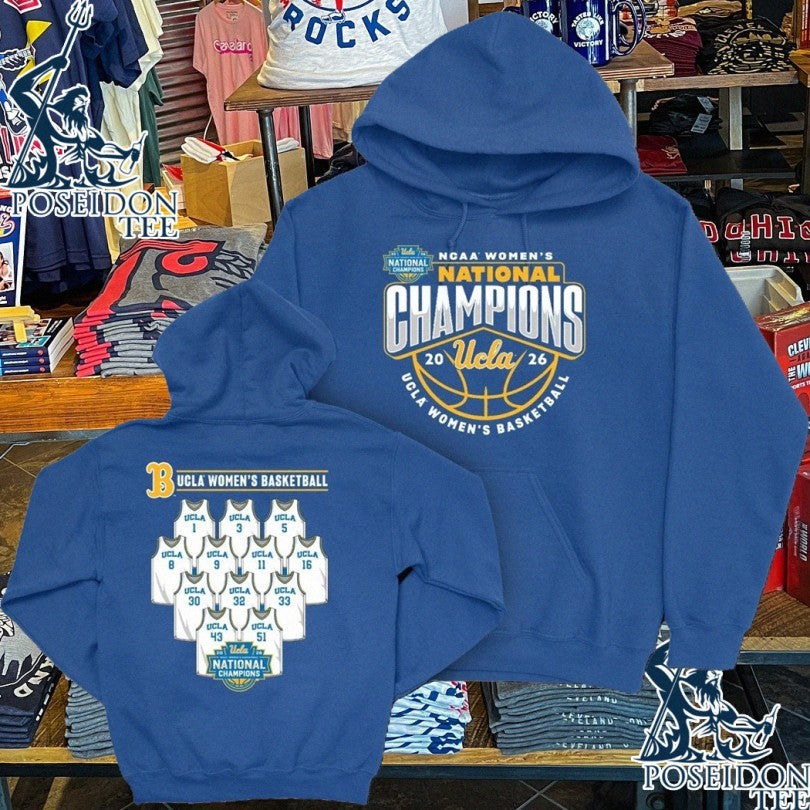 Ucla Bruins NCAA Women's Basketball National Champs - Adult & Kids T-Shirts, Sweatshirts & Hoodies apparel design preview 1