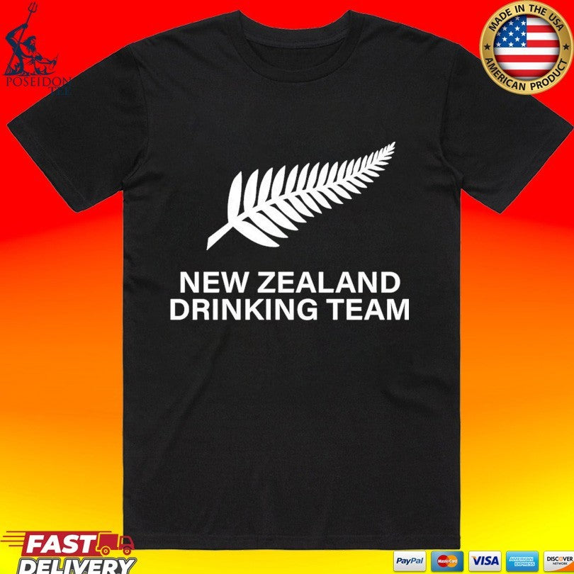 Uncle Reco New Zealand Drinking Team - Adult & Kids T-Shirts, Sweatshirts & Hoodies apparel design preview 1