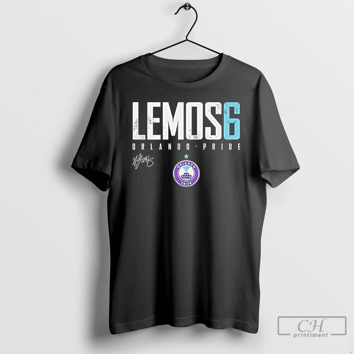 Classic Ally Lemos 6 Orlando Pride Name And Number - Adult & Kids T-Shirts, Sweatshirts & Hoodies apparel design preview 1