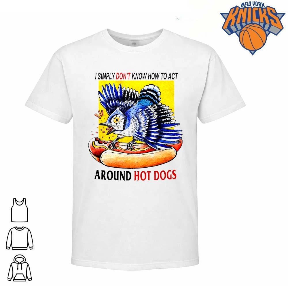 Distressed Angry Blue Jay Eating Hot Dog Weirdcore - Adult & Kids T-Shirts, Sweatshirts & Hoodies apparel design preview 1
