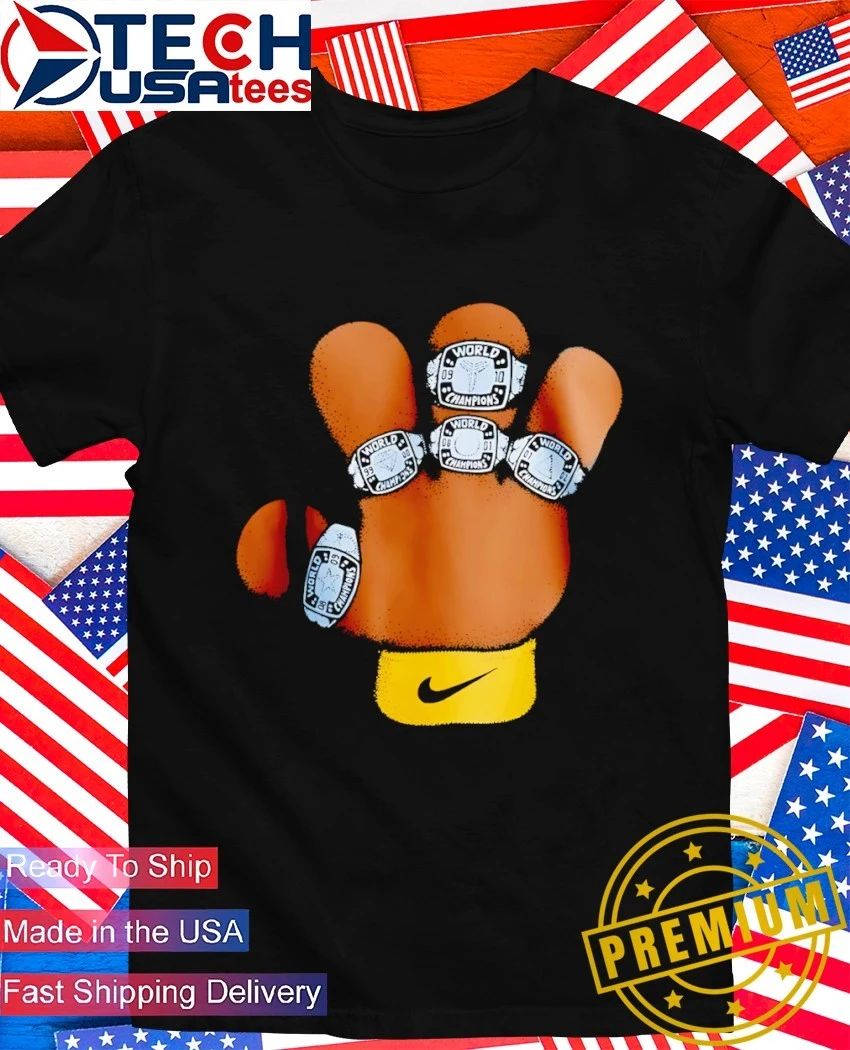 Kobe Bryant Basketball 5X World Champs Rings hand - Adult & Kids T-Shirts, Sweatshirts & Hoodies apparel design preview 1