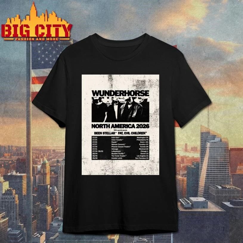 Wunderhorse North America 2026 Headline And Festival - Adult & Kids T-Shirts, Sweatshirts & Hoodies apparel design preview 1