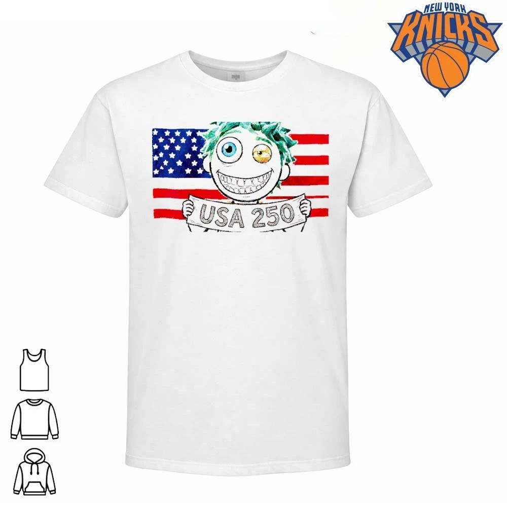 Cartoon Crazy Eyes Green Hair USA 250 - Adult & Kids T-Shirts, Sweatshirts & Hoodies apparel design preview 1