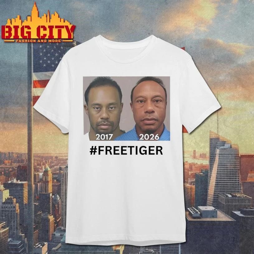 Tiger Woods Mugshot 2017 2026 Graphic - Adult & Kids T-Shirts, Sweatshirts & Hoodies apparel design preview 1