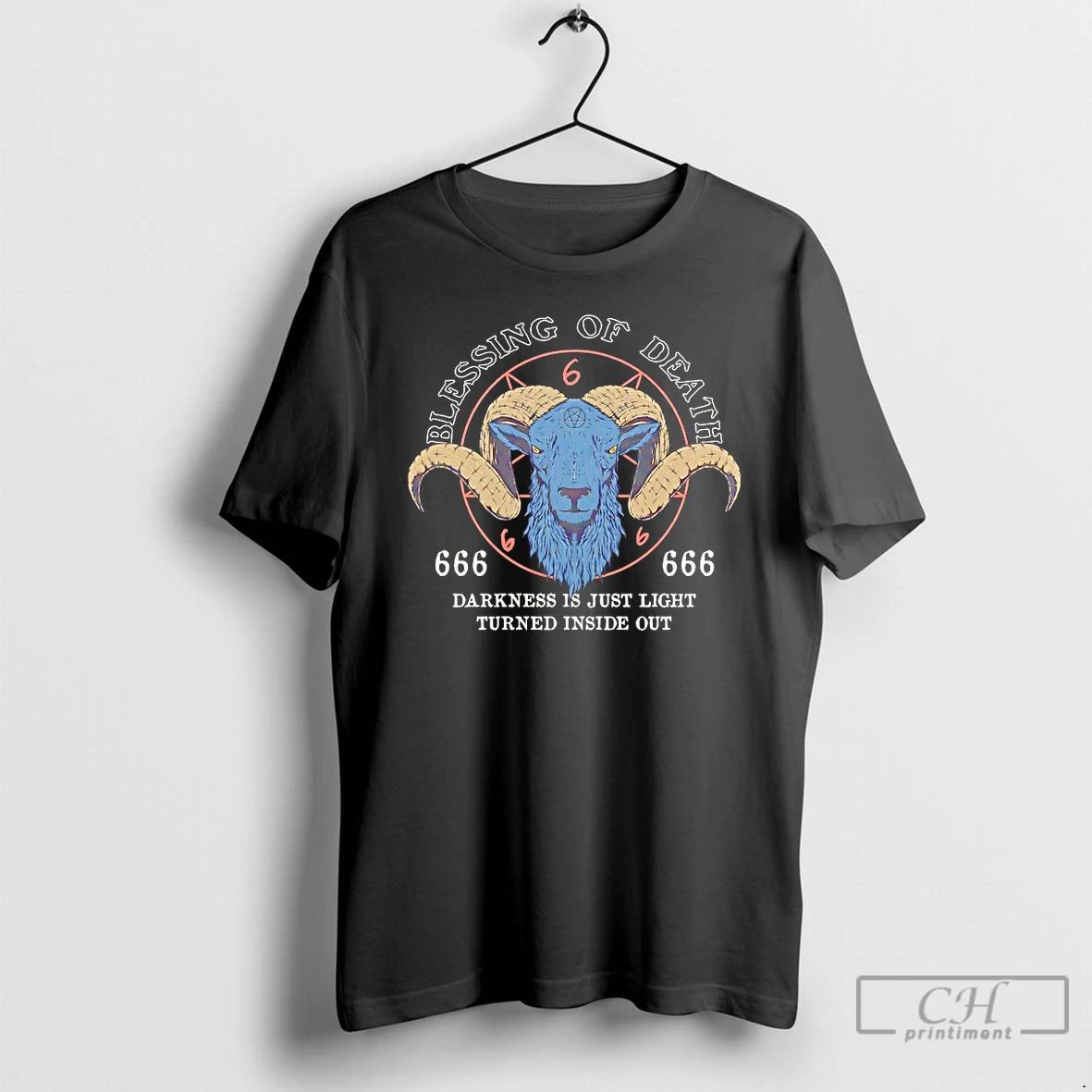 Classic Blessing Of Death Darkness Is Just Light - Adult & Kids T-Shirts, Sweatshirts & Hoodies apparel design preview 1