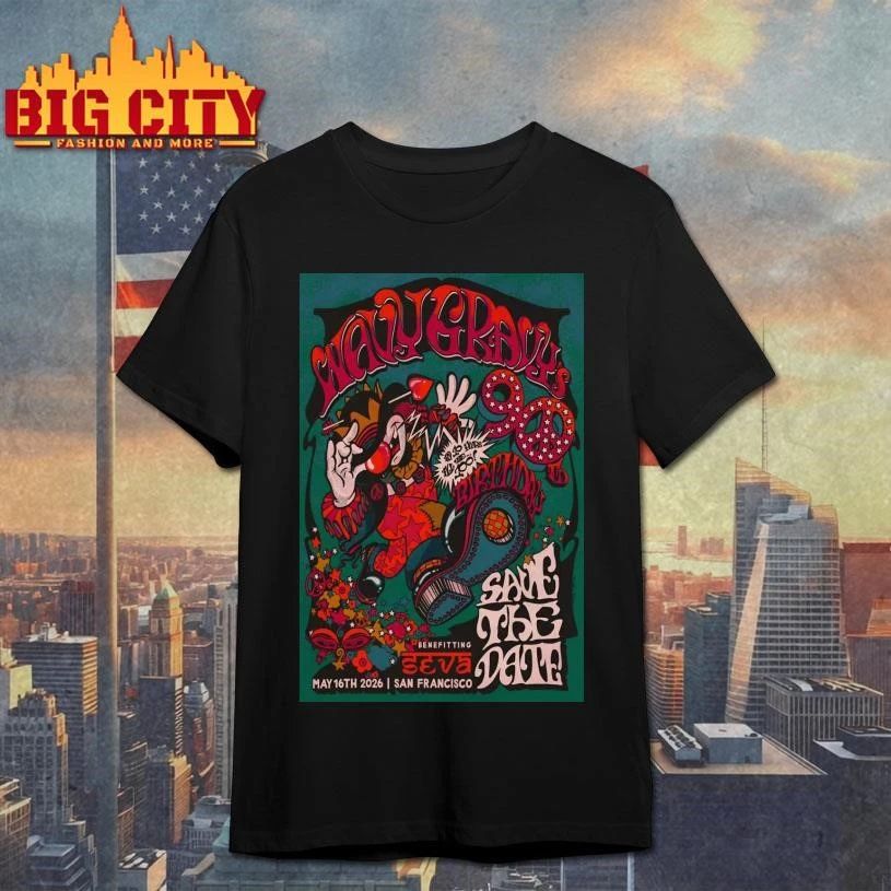 Wavy Gravy's 90th Birthday San Francisco CA 5-16-2026 - Adult & Kids T-Shirts, Sweatshirts & Hoodies apparel design preview 1
