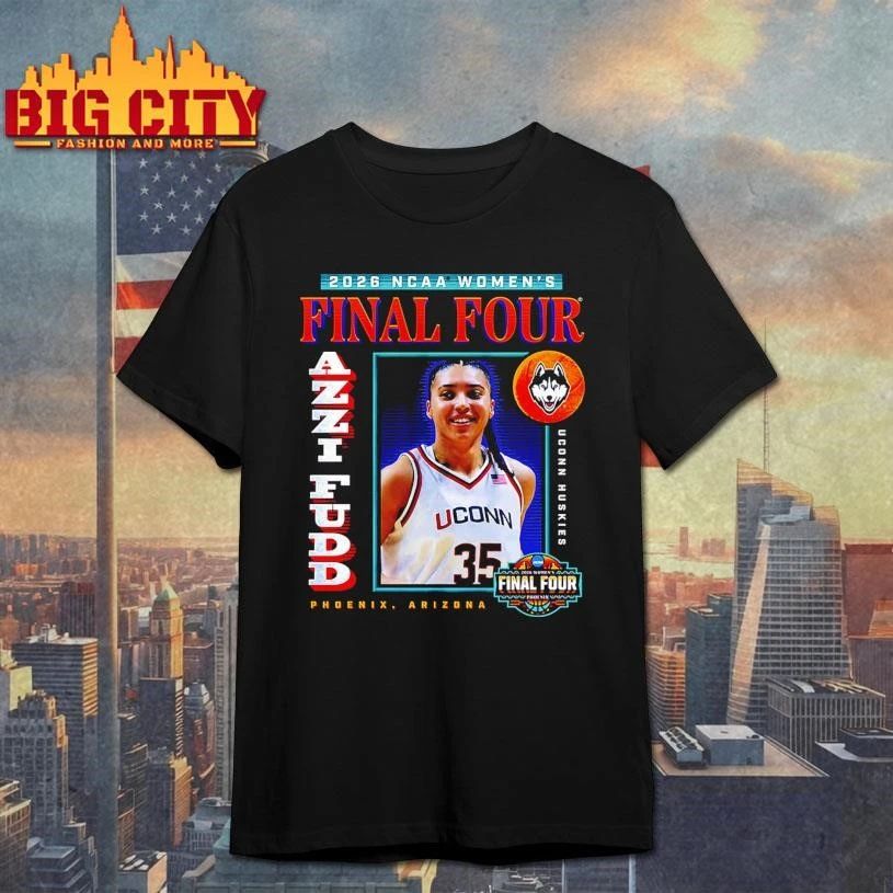 Azzi Fudd Uconn Final Four 2026 College - Adult & Kids T-Shirts, Sweatshirts & Hoodies apparel design preview 1