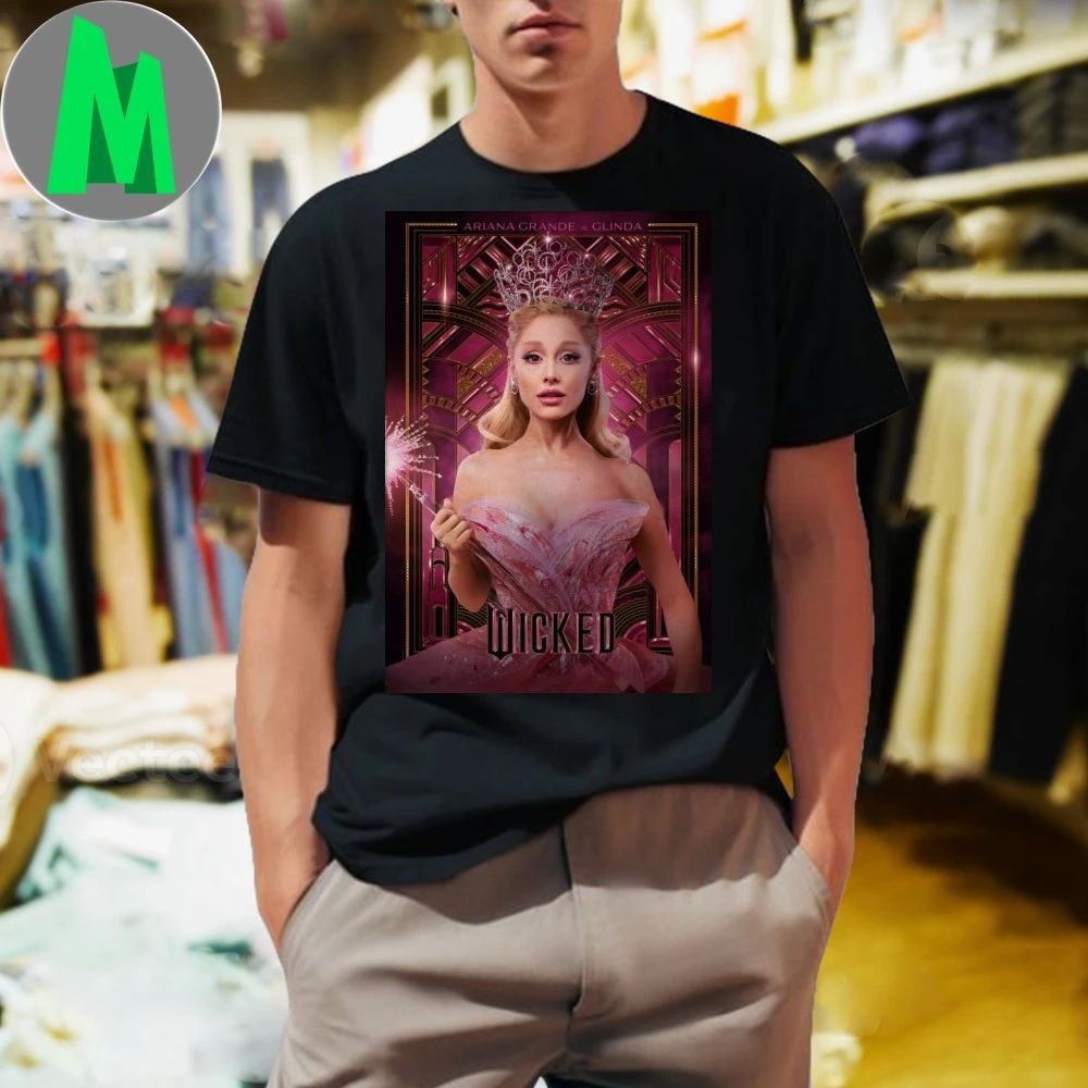 Wicked Ariana Grande Is Glinda Poster - Adult & Kids T-Shirts, Sweatshirts & Hoodies apparel design preview 1