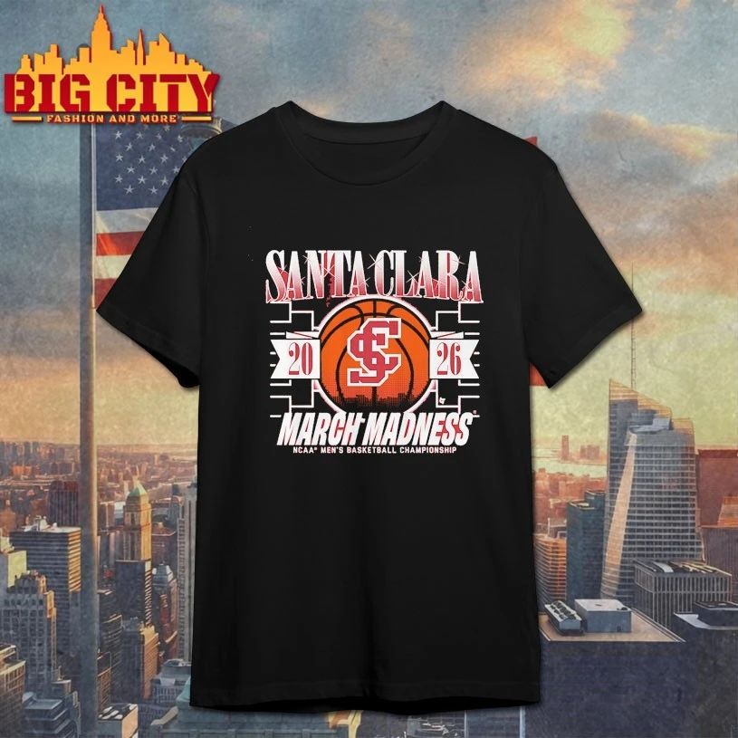 March Madness Santa Clara Broncos 2026 NCAA men's - Adult & Kids T-Shirts, Sweatshirts & Hoodies apparel design preview 1
