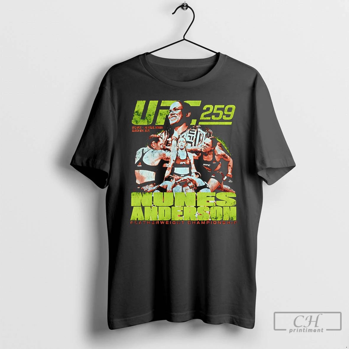 Classic Nunes Vs Anderson Ufc 259 Featherweight - Adult & Kids T-Shirts, Sweatshirts & Hoodies apparel design preview 1