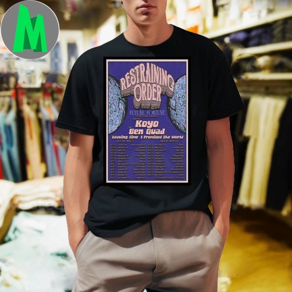 Restraining Order Tour October And November 2025 - Adult & Kids T-Shirts, Sweatshirts & Hoodies apparel design preview 1
