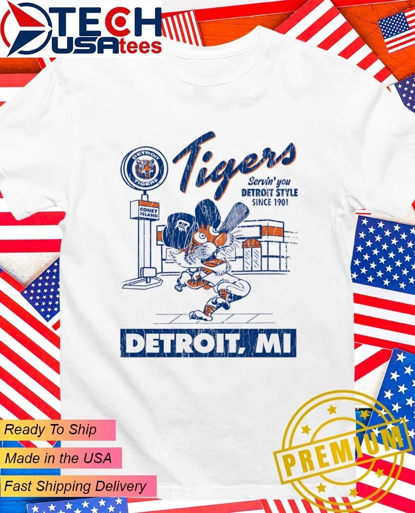 Detroit Tigers Deli Arch Coney Island vintage - Adult & Kids T-Shirts, Sweatshirts & Hoodies apparel design preview 1