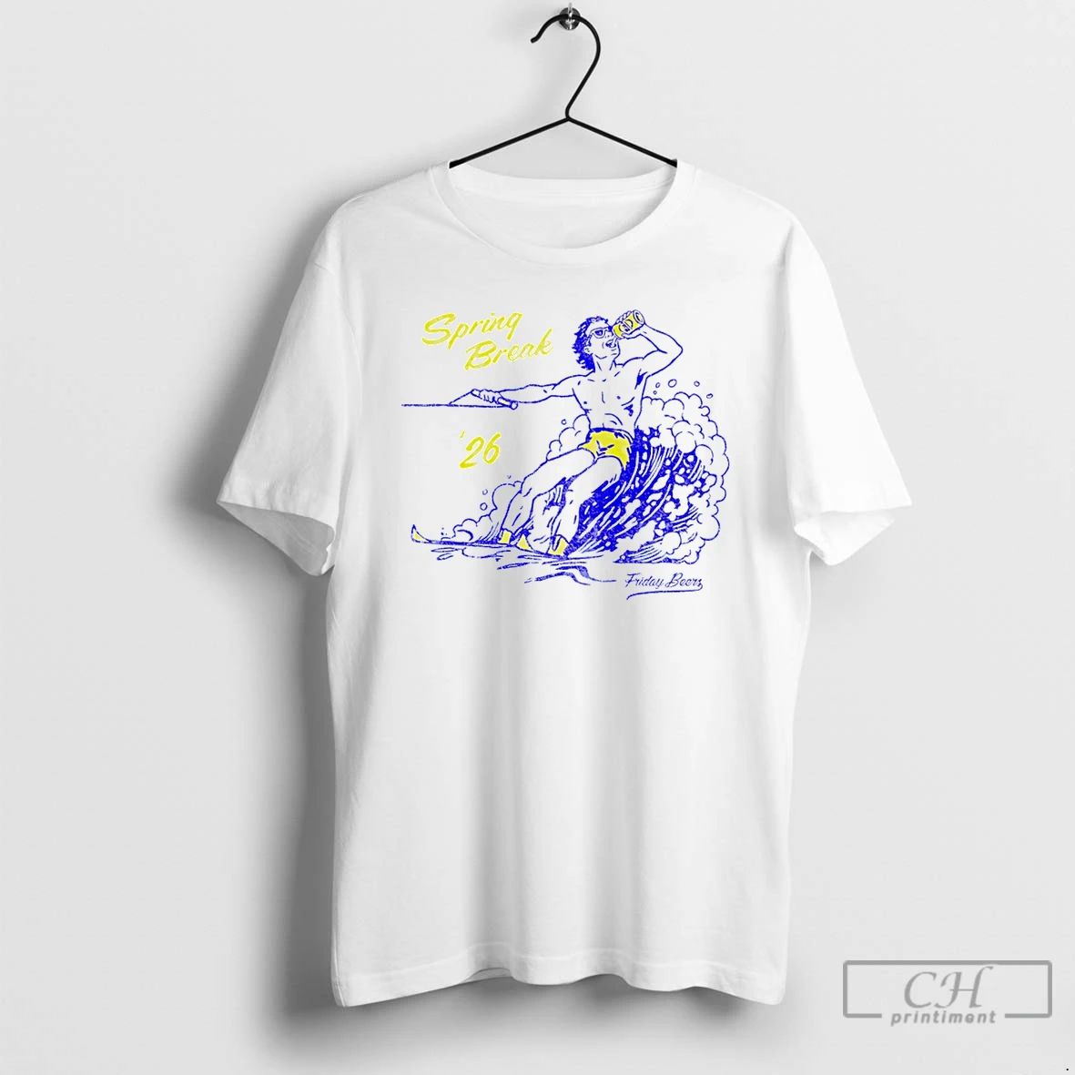Classic Waterski Sring Beak 26 Friday Beer - Adult & Kids T-Shirts, Sweatshirts & Hoodies apparel design preview 1