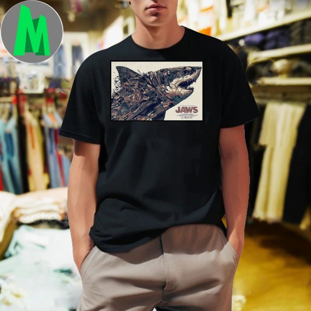 Jaws Show Poster - Adult & Kids T-Shirts, Sweatshirts & Hoodies apparel design preview 1
