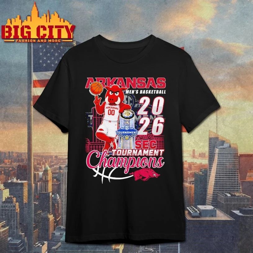 Arkansas Razorbacks Macos men's basketball 2026 sec - Adult & Kids T-Shirts, Sweatshirts & Hoodies apparel design preview 1