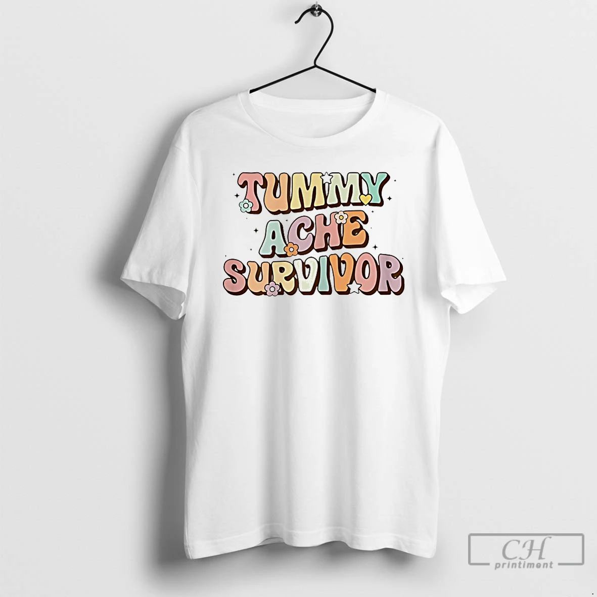 Classic Tummy Ache Survivor - Adult & Kids T-Shirts, Sweatshirts & Hoodies apparel design preview 1
