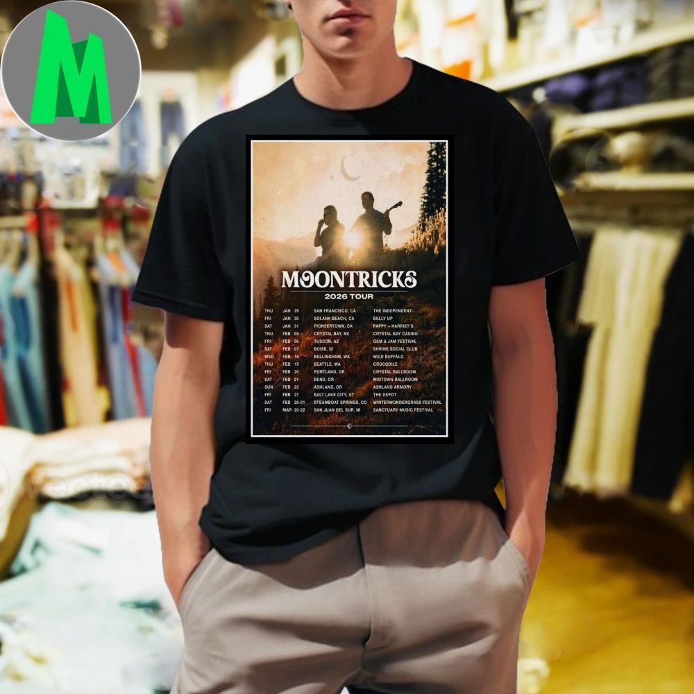 Moontricks Tour 2026 Poster - Adult & Kids T-Shirts, Sweatshirts & Hoodies apparel design preview 1