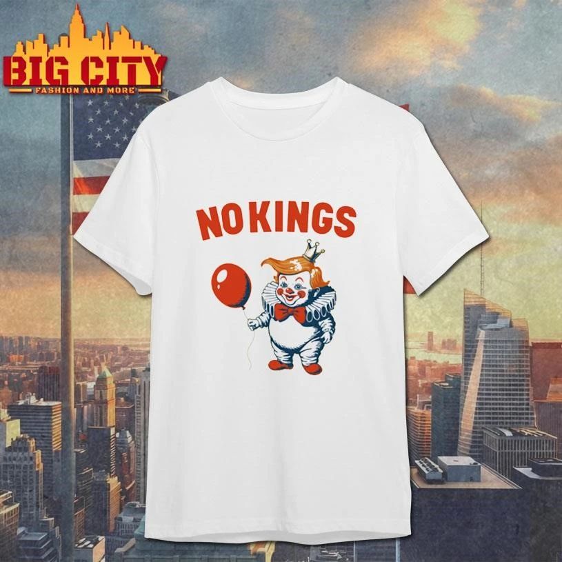 No Kings Trump Clown Meme - Adult & Kids T-Shirts, Sweatshirts & Hoodies apparel design preview 1