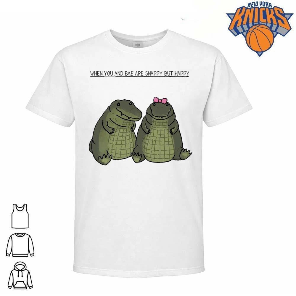When You And Bae Are Snappy But Happy Cute Alligator - Adult & Kids T-Shirts, Sweatshirts & Hoodies apparel design preview 1