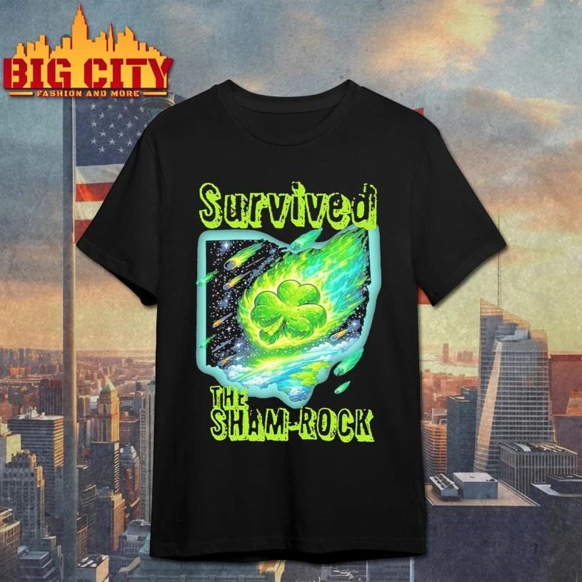 Survived The Sham-rock Clover - Adult & Kids T-Shirts, Sweatshirts & Hoodies apparel design preview 1
