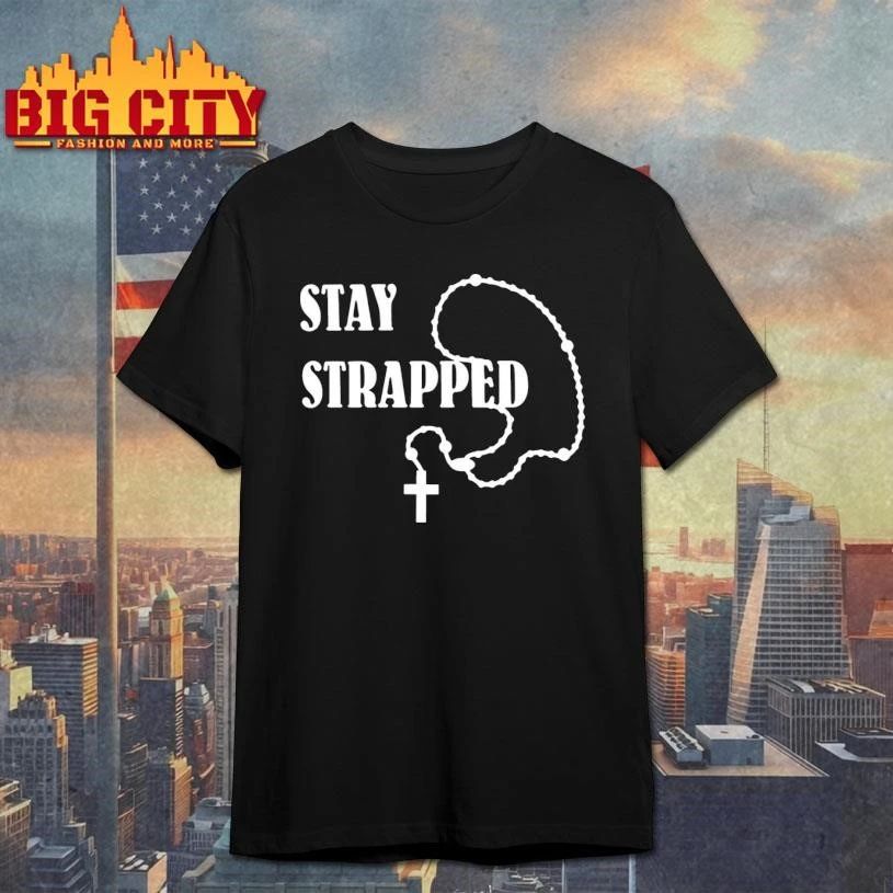 Stay Strapped Cross Necklace - Adult & Kids T-Shirts, Sweatshirts & Hoodies apparel design preview 1