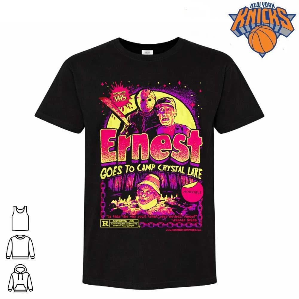 Ernest Goes To Camp Crystal Lake Jason Voorhees - Adult & Kids T-Shirts, Sweatshirts & Hoodies apparel design preview 1