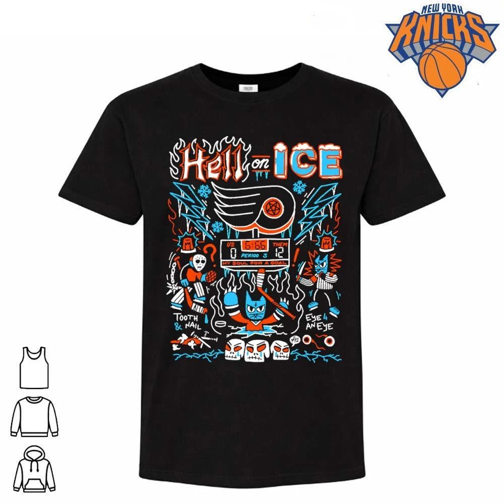 Hell On Ice Philadelphia Flyers Evil Scoreboard Punk - Adult & Kids T-Shirts, Sweatshirts & Hoodies apparel design preview 1