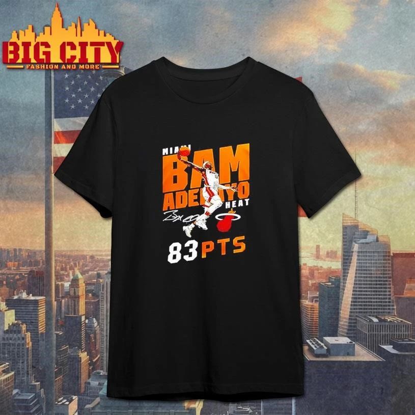 Miami Heat Adebayo 2026 Celebarte 83 Points History - Adult & Kids T-Shirts, Sweatshirts & Hoodies apparel design preview 1