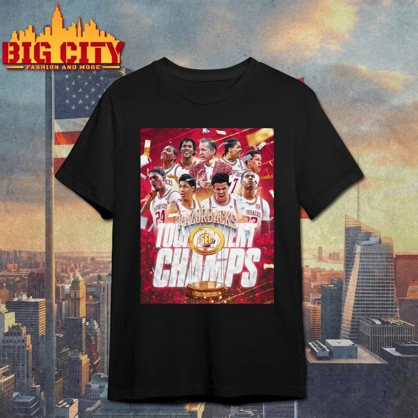 Arkansas Razorbacks Men's Basketball 2026 SEC - Adult & Kids T-Shirts, Sweatshirts & Hoodies apparel design preview 1