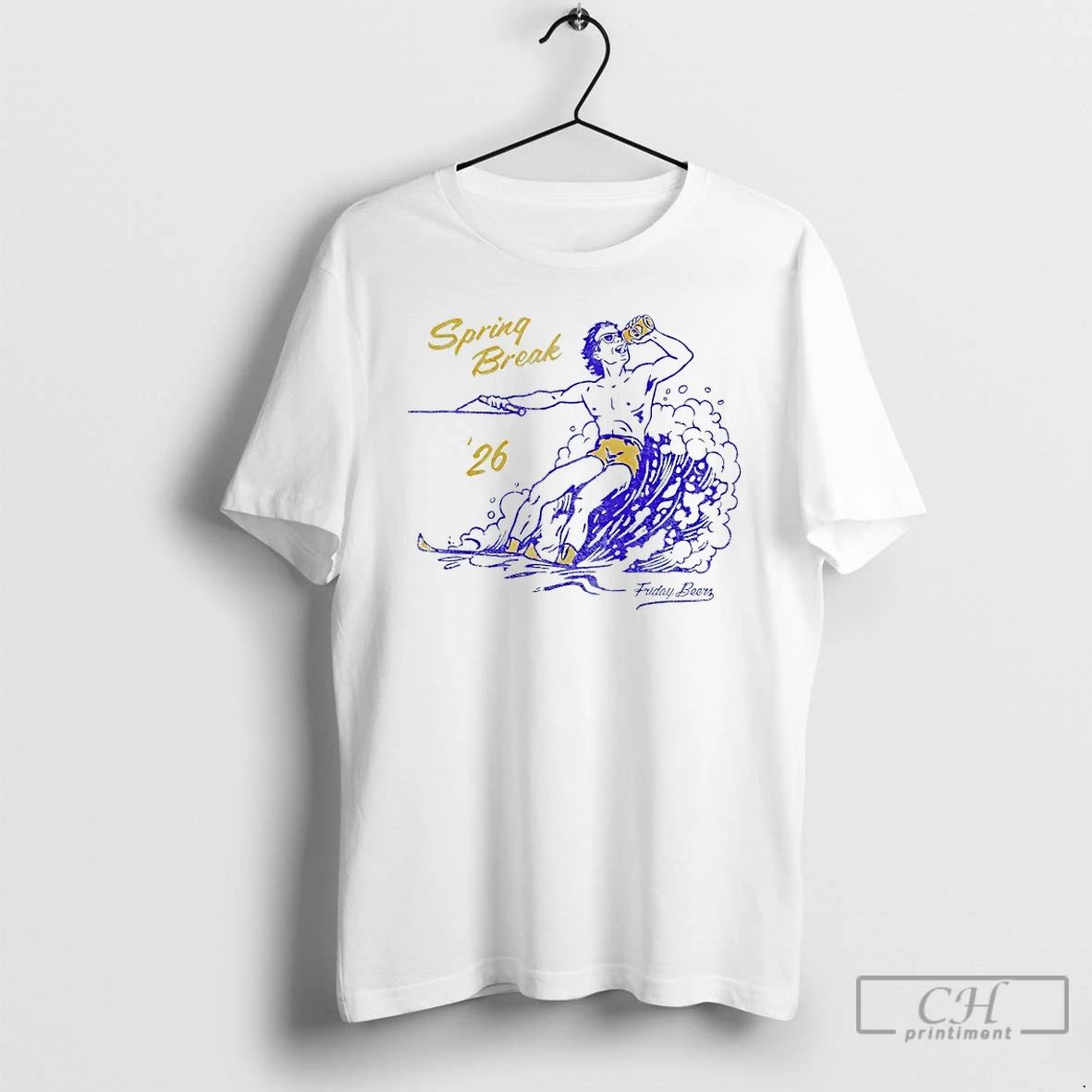 Classic Spring Break 26 Waterski - Adult & Kids T-Shirts, Sweatshirts & Hoodies apparel design preview 1