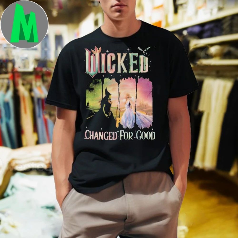 Elphaba And Glinda Wicked Changed for Good - Adult & Kids T-Shirts, Sweatshirts & Hoodies apparel design preview 1