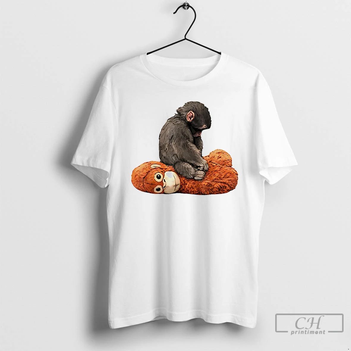 Classic Punch Kun Protect Baby Monkey - Adult & Kids T-Shirts, Sweatshirts & Hoodies apparel design preview 1