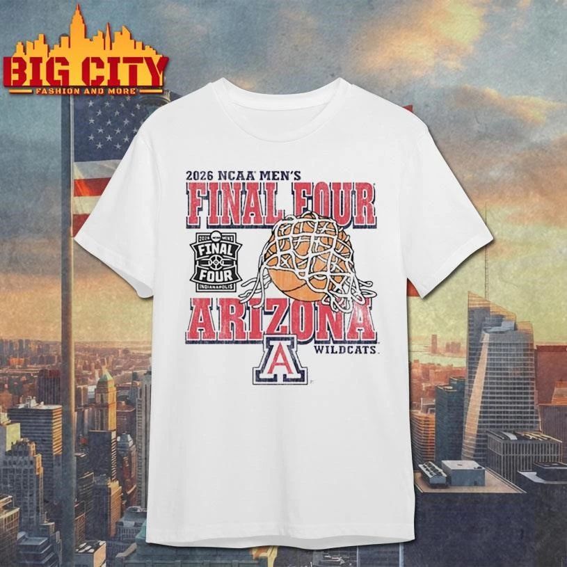 Vintage Arizona Wildcats 2026 Final Four College - Adult & Kids T-Shirts, Sweatshirts & Hoodies apparel design preview 1