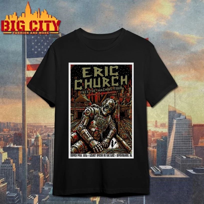 Eric Church Alabama Mar 19 2026 Poster - Adult & Kids T-Shirts, Sweatshirts & Hoodies apparel design preview 1