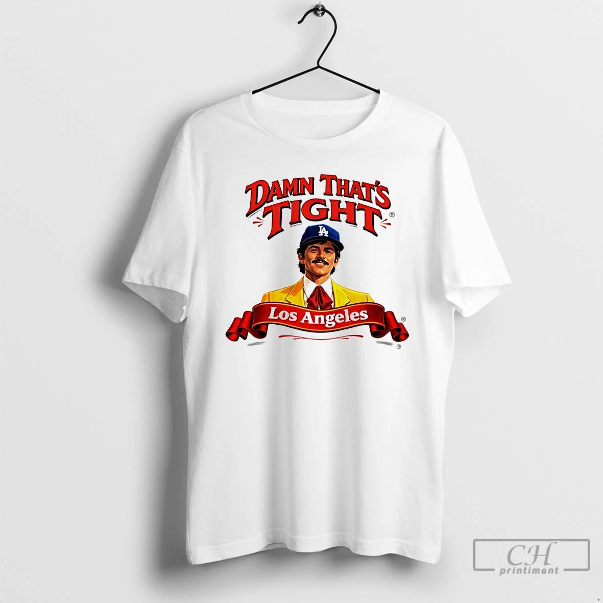 Classic Damn Thats Tight Los Angeles Dodgers Baseball - Adult & Kids T-Shirts, Sweatshirts & Hoodies apparel design preview 1