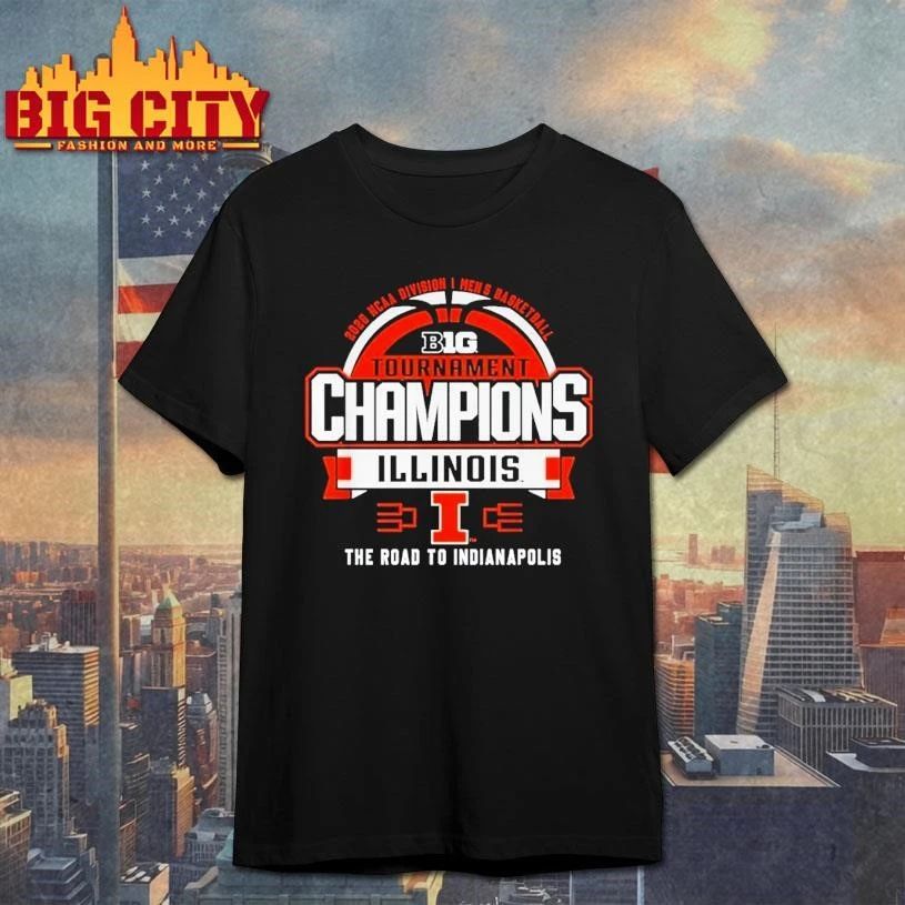 Illinois 2026 NCAA Men's Champions Tournament Logo - Adult & Kids T-Shirts, Sweatshirts & Hoodies apparel design preview 1