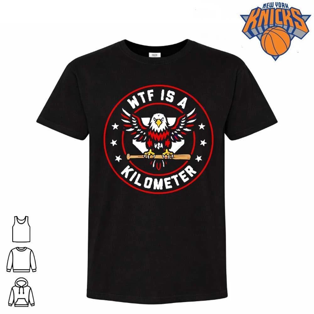 WTF Is A Kilometer Patriotic American Eagle Baseball - Adult & Kids T-Shirts, Sweatshirts & Hoodies apparel design preview 1