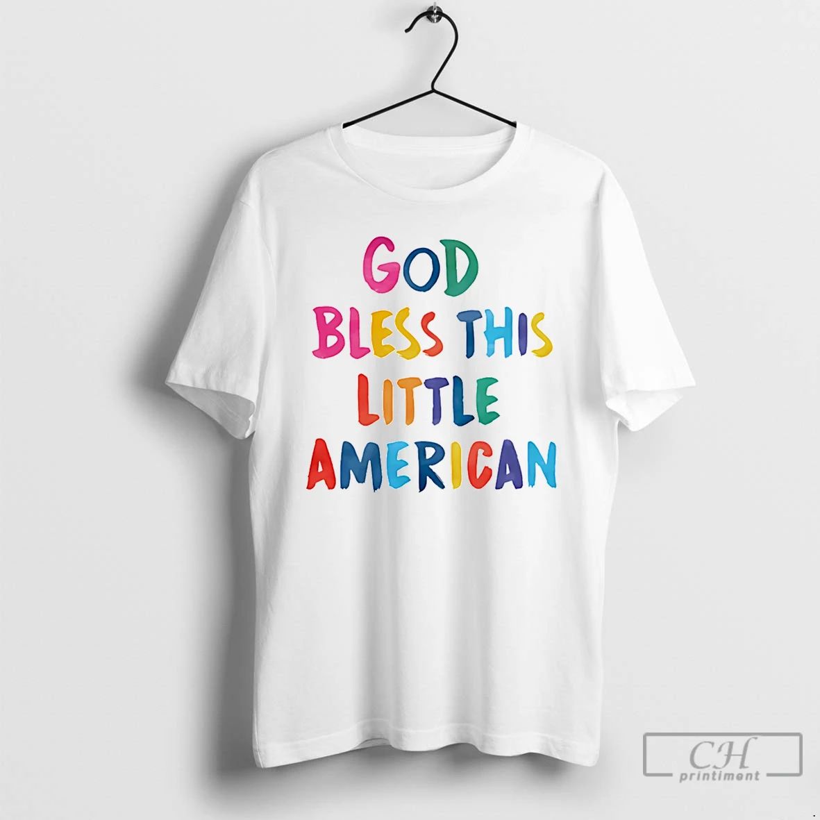 Classic God Bless This Little American - Adult & Kids T-Shirts, Sweatshirts & Hoodies apparel design preview 1